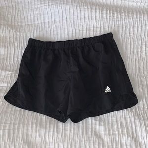 Adidas black track shorts